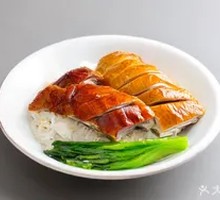 Roast Duck and Soy Sauce Chicken Rice