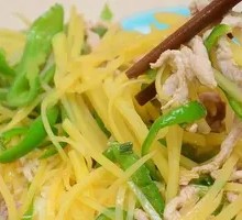 Potato and Pork Noodle Bowl