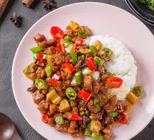 Pan-fried Chicken Rice Bowl
