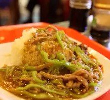 Green Pepper Shredded Pork Rice