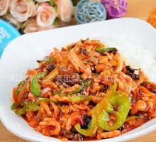 Fish-Flavored Shredded Pork Rice Bowl