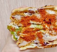 Spicy Chicken Leg Chinese Burger