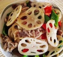 Lotus Root Stir-Fried with Pork
