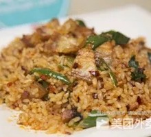Stir-fried Pork with Fried Rice