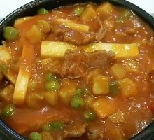 Sauce Beef and Rice Cake Bowl