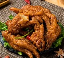 Braised Chicken Feet with Tiger Skin