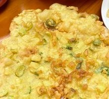 Scrambled Egg and Green Onion Pancake