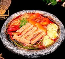 Shrimp Dumpling Rice Noodles in Foil