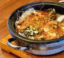Stir-Fried Bamboo Shoots and Shellfish in Hot Pot