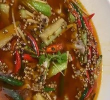 Sichuan-style Spicy and Numbing Bullfrog with Young Ginger