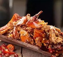 Half Roasted Rabbit Shredded