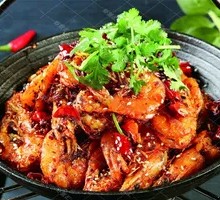 Dry Pot Prawns