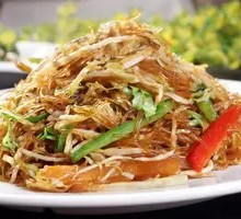 Bok Choy and Vermicelli Stir-fry