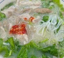 Pork Liver and Pork Slice Noodle Soup