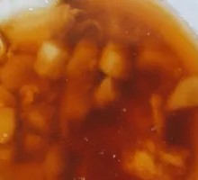 Red Sugar Glutinous Rice Balls with Fermented Rice Wine and Egg
