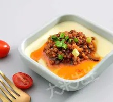 Minced Meat Steamed Egg