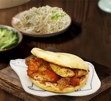 Fried Skewers in Flatbread