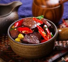 Spicy and Sour Lamb Blood