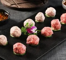 Hand-Beaten Meatball Platter