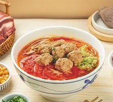 Tomato Meatball Rice Noodles