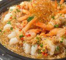 Steamed and Grilled Fresh Shrimp