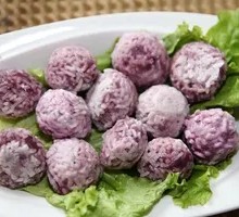 Purple Sweet Potato Glutinous Rice Balls