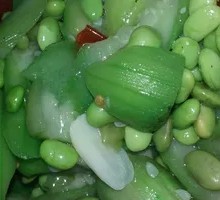Snow Peas with Loofah