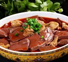 Spicy Blood Curd and Intestines