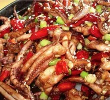 Dry Pot Squid Rice Bowl