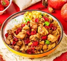 Pickled Bamboo Shoots Spicy Chicken Hot Pot Rice