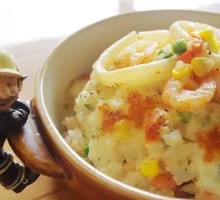 Seafood Bake Rice