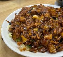Minced Pork with Eggplant and Mashed Potato