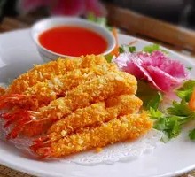 Fried Shrimp with Egg Foam