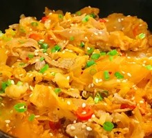 Spicy Kimchi Beef Rice Bowl