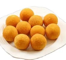 Fried Golden Taro Sweet Potato Balls