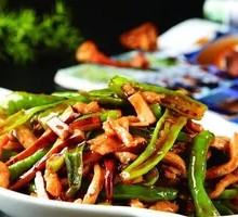 Fried Tofu with Shredded Pork