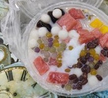 Coconut Milk Fruit Ice Jelly