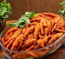 Braised Chicken Feet with Tiger Skin