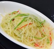 青椒土豆丝盖面