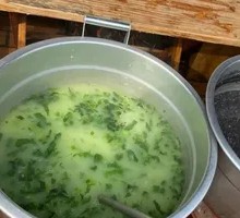 Vegetable Leaf Rice Porridge