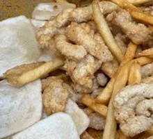 Chicken Strip, French Fries, and Rice Cake Combo