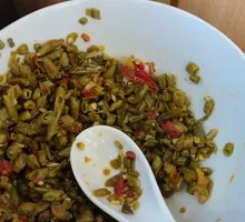Pickled Cabbage, Chili, and Pickled Yardlong Beans