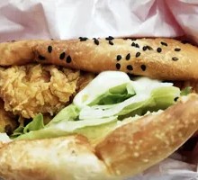 Spicy Chicken Leg Chinese Burger