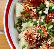 Dried Chili Fish Roe and Shrimp Dumplings