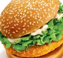 Cheesy Chicken Burger with Molten Cheese