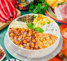 Signature Braised Pork and Chicken Cutlet Rice Platter