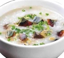 Century Egg Mushroom Porridge