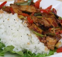 Spicy Pork Fried Rice Bowl