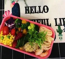 Chicken and Shrimp Bento