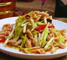 Stir-fried Leek with Pork